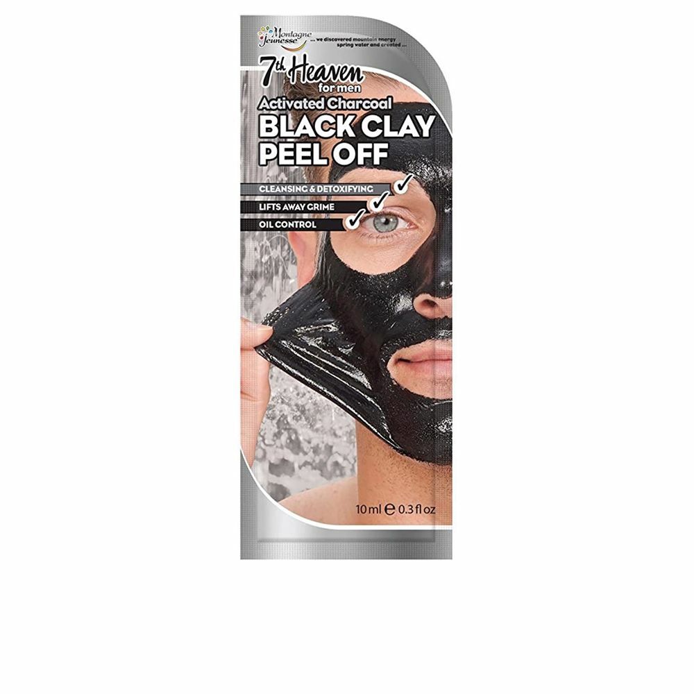 7th Heaven For Men Black Clay Exfoliating Face Mask – 10ml | Natural & Organic | Distriburix