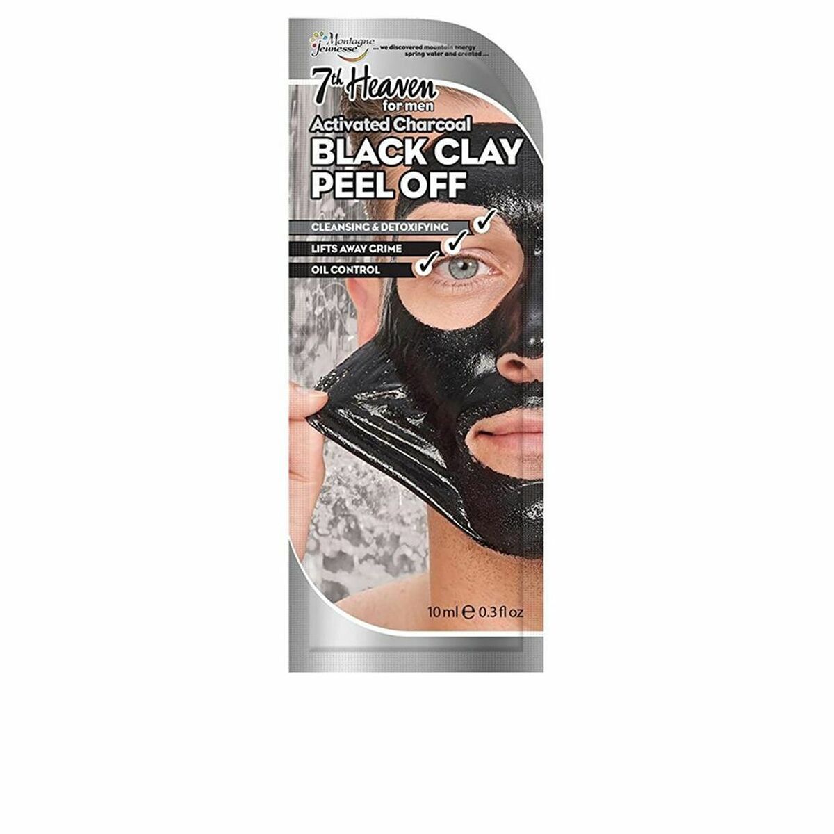7th Heaven For Men Black Clay Exfoliating Face Mask – 10ml | Natural & Organic | Distriburix