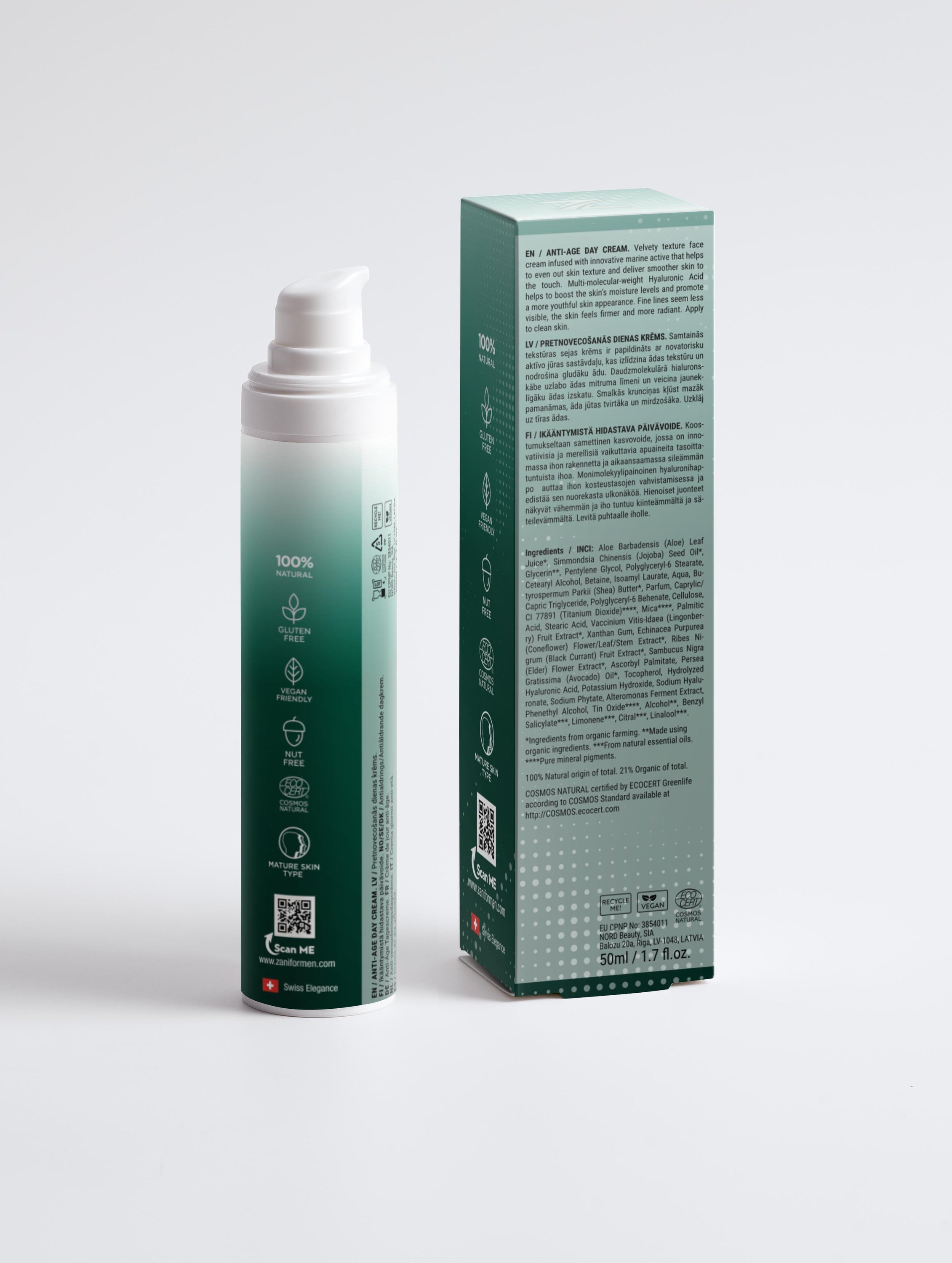 Organic Face Anti-Aging Day Cream | Natural & Organic | Distriburix