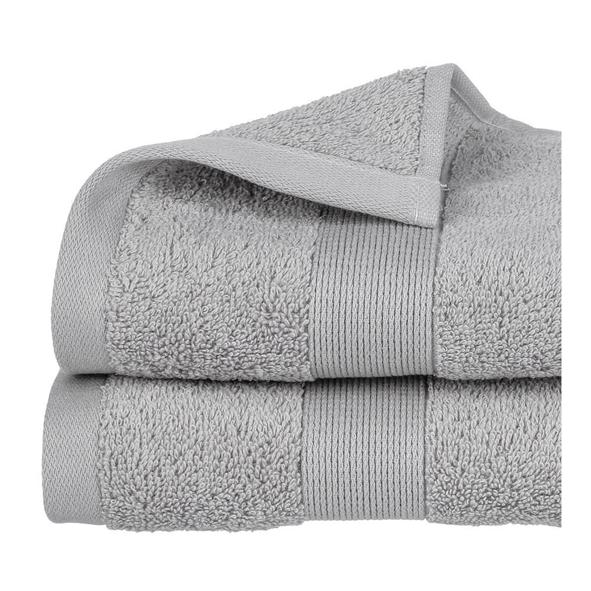 Bath towel Atmosphera Dark grey (30 x 50 cm) | Natural & Organic | Distriburix