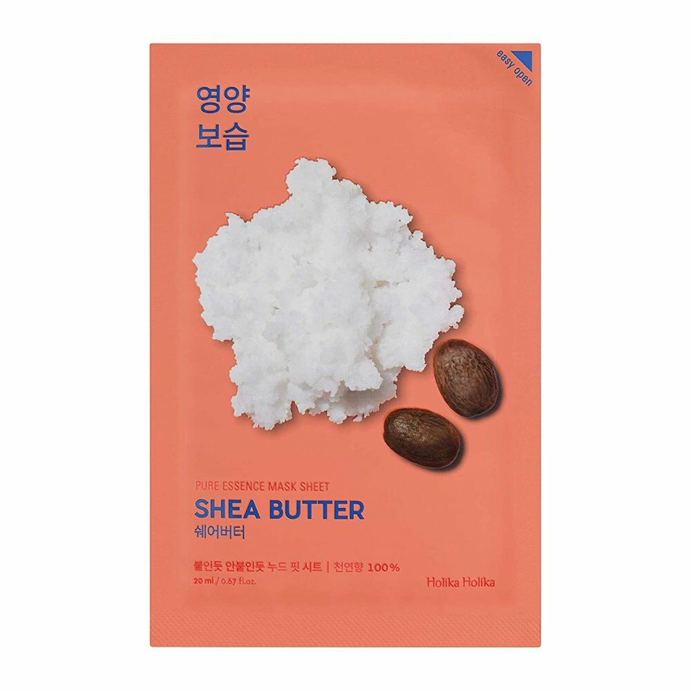 Facial Mask Holika Holika Pure Essence Shea Butter (20 ml) | Natural & Organic | Distriburix