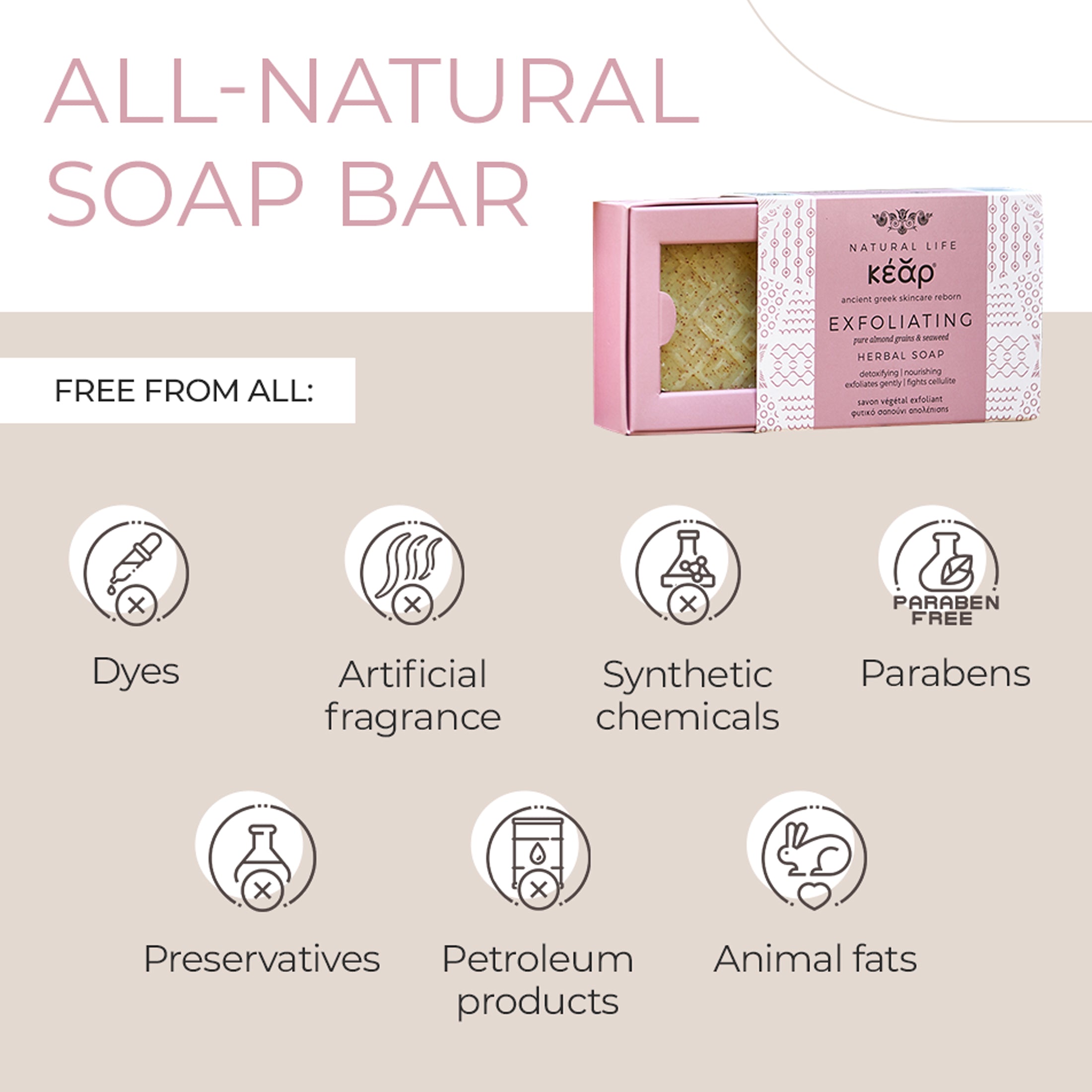 Kear Exfoliating Soap Duo : Detoxify, Rejuvenate & Glow Naturally | Natural & Organic | Distriburix