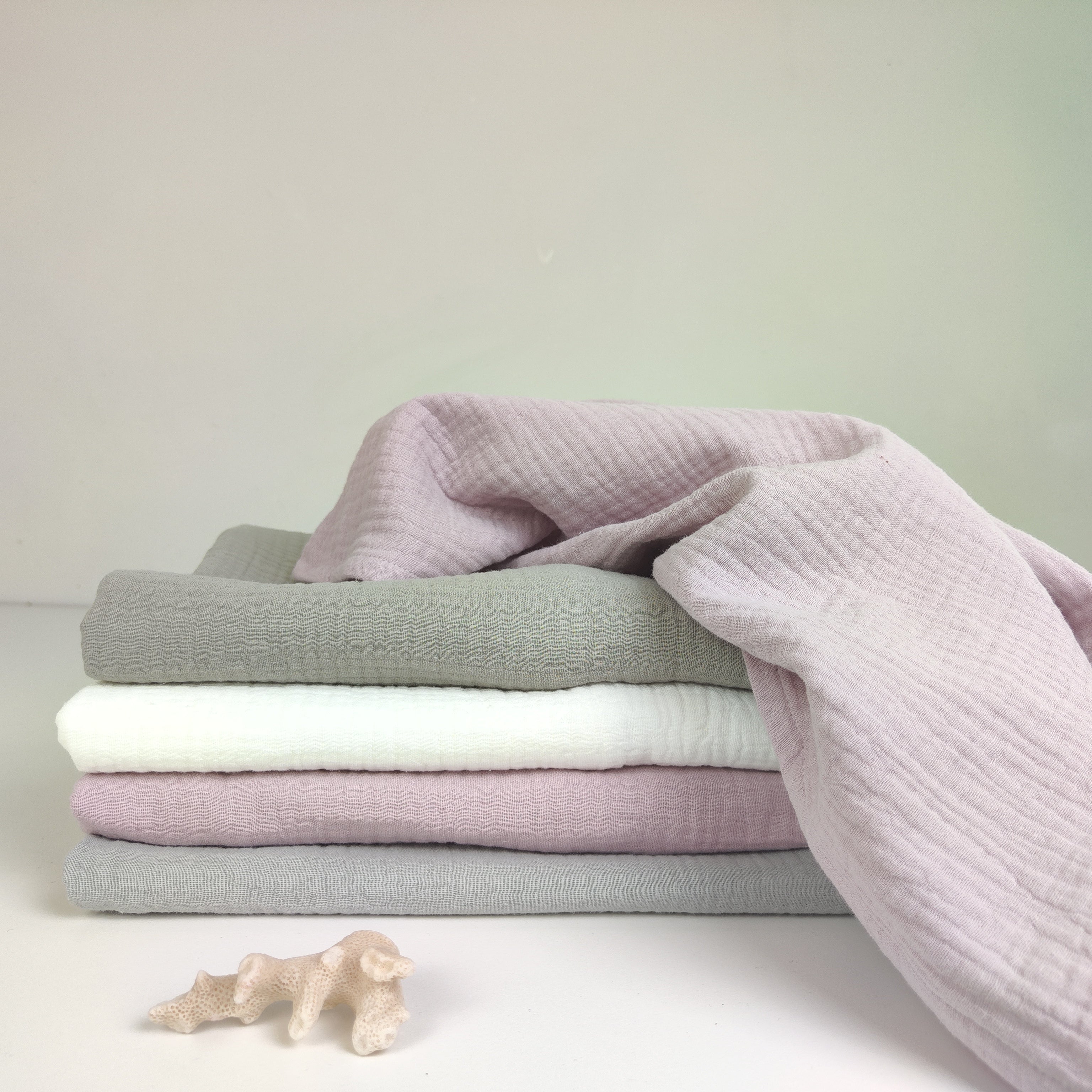 Cotton bathroom towel I Muslin soft bath towel | Natural & Organic | Distriburix
