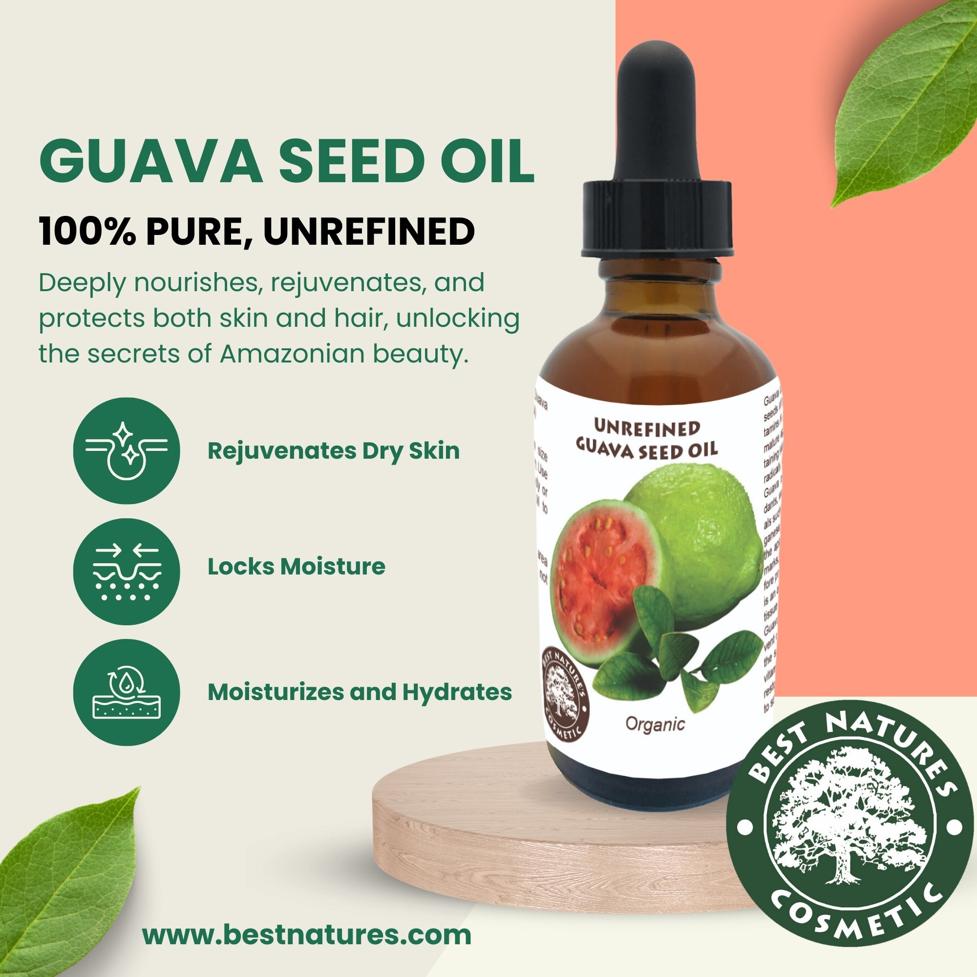 Guava Seed Oil (organic, cold pressed, unrefined) | Natural & Organic | Distriburix