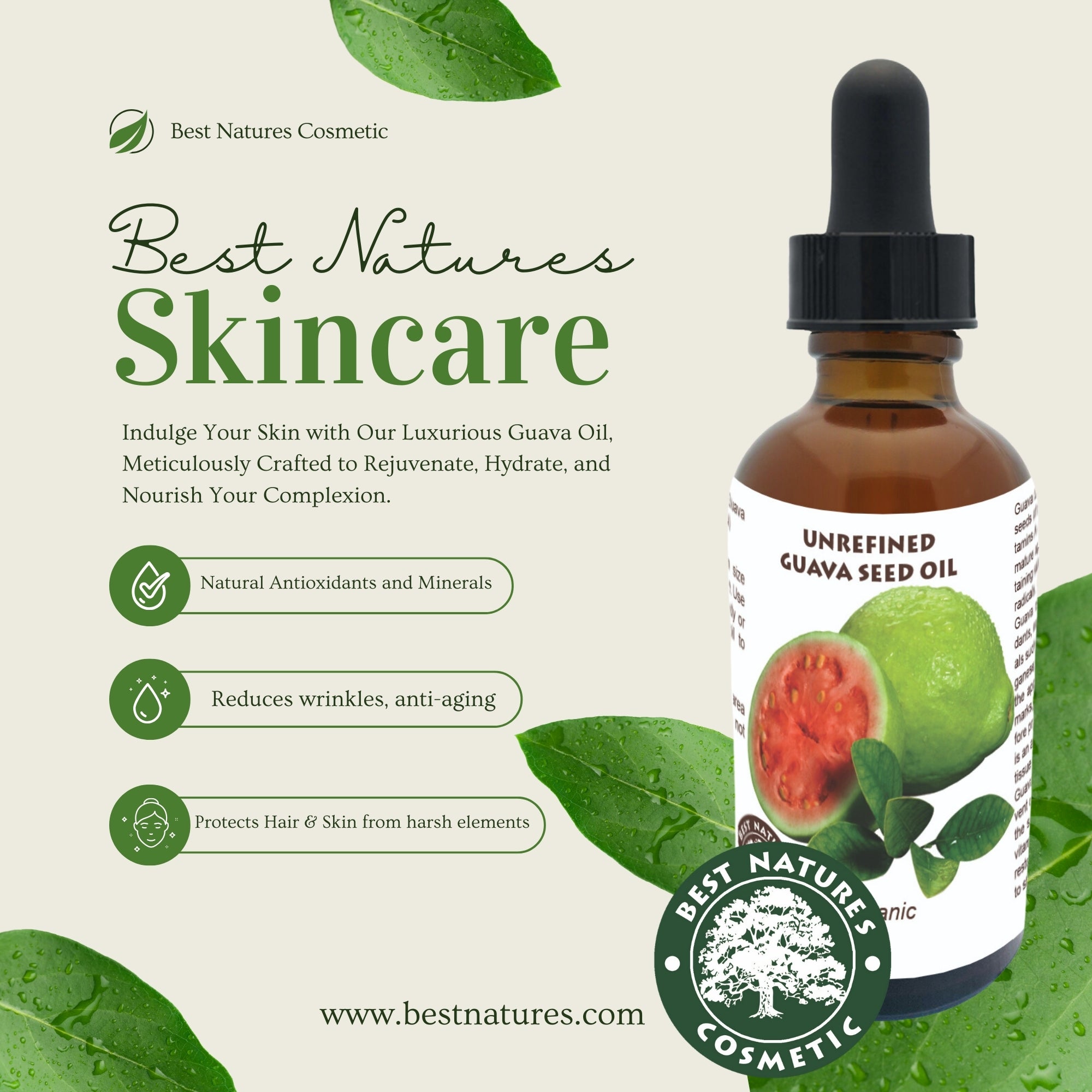Guava Seed Oil (organic, cold pressed, unrefined) | Natural & Organic | Distriburix