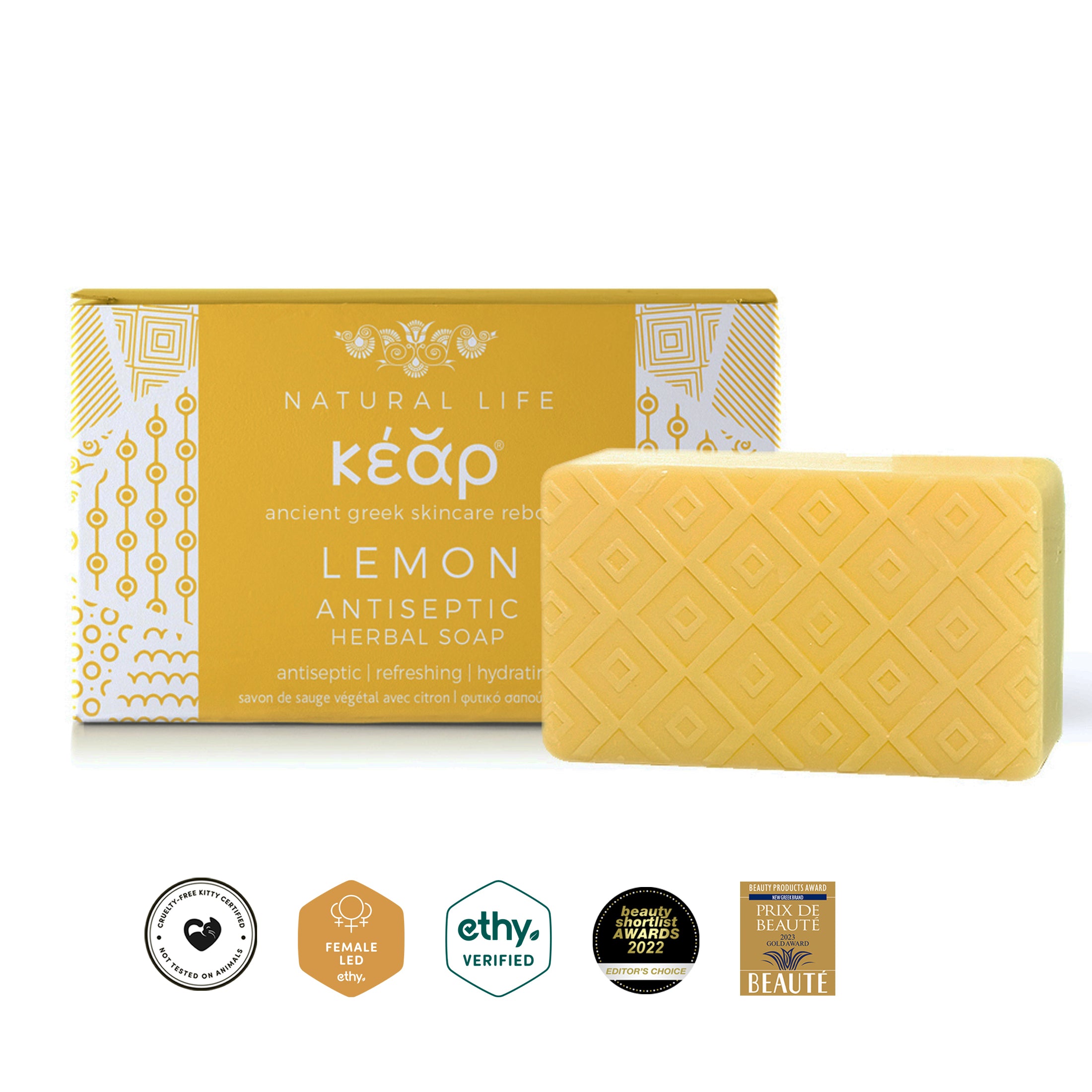Kear Lemon & Yucca Natural Detox Soap Bar – 100g | Natural & Organic | Distriburix