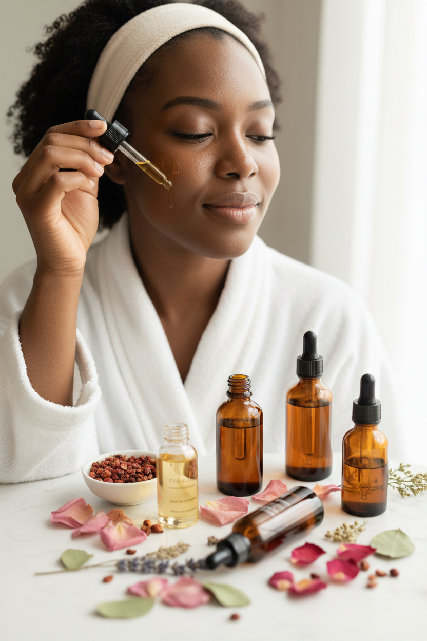 Skincare & Oils Lifestyle Image
